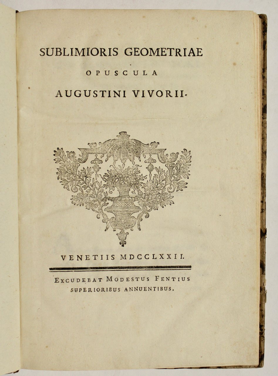 Sublimioris geometriae opuscula.