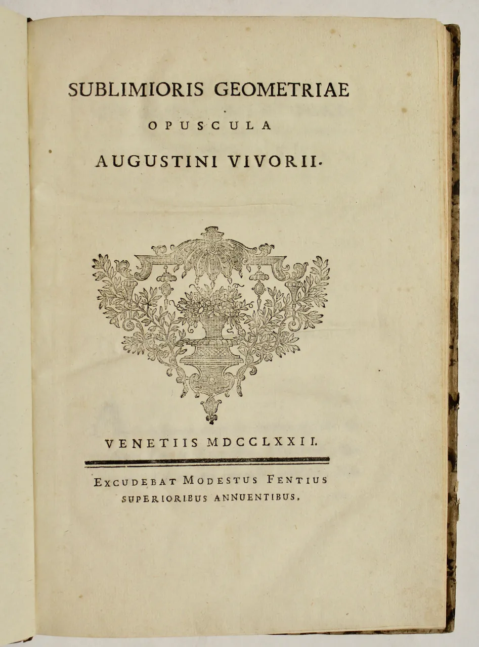 Sublimioris geometriae opuscula. | Immagine principale