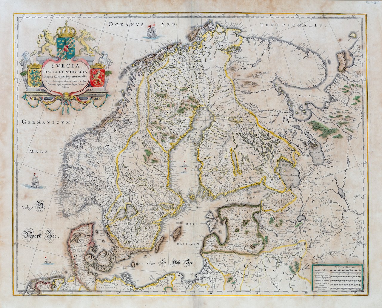 Suecia Dania, et Norvegia, regna Europae septentrionalia