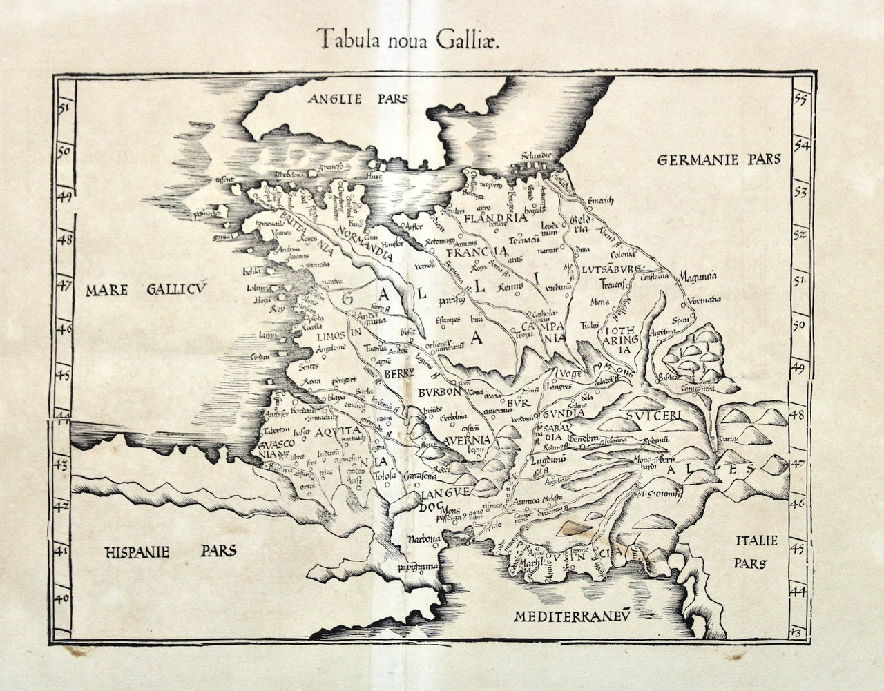 Tabula nova Galliae.