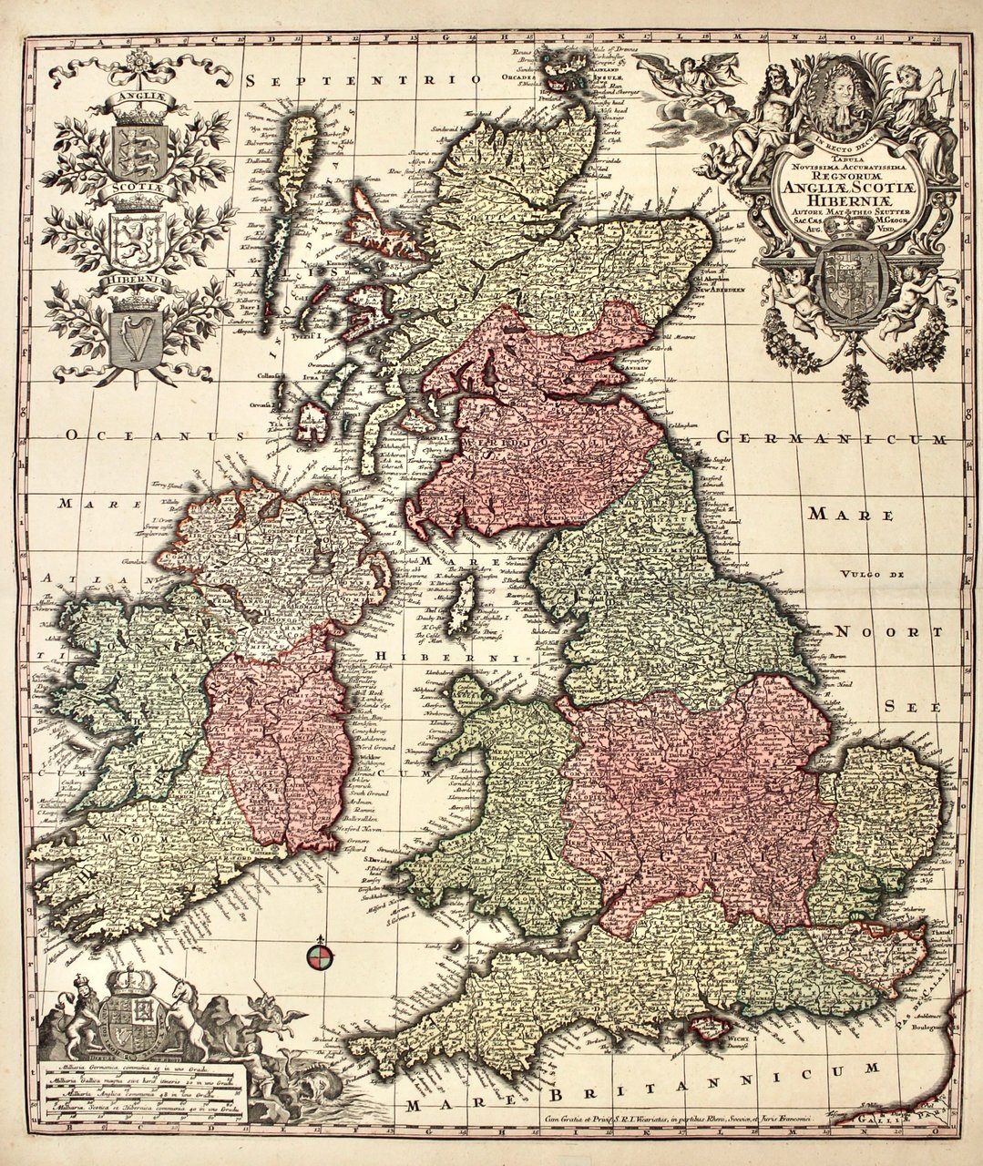 Tabula novissima accuratissima Regnorum Angliae Scotiae Hiberniae