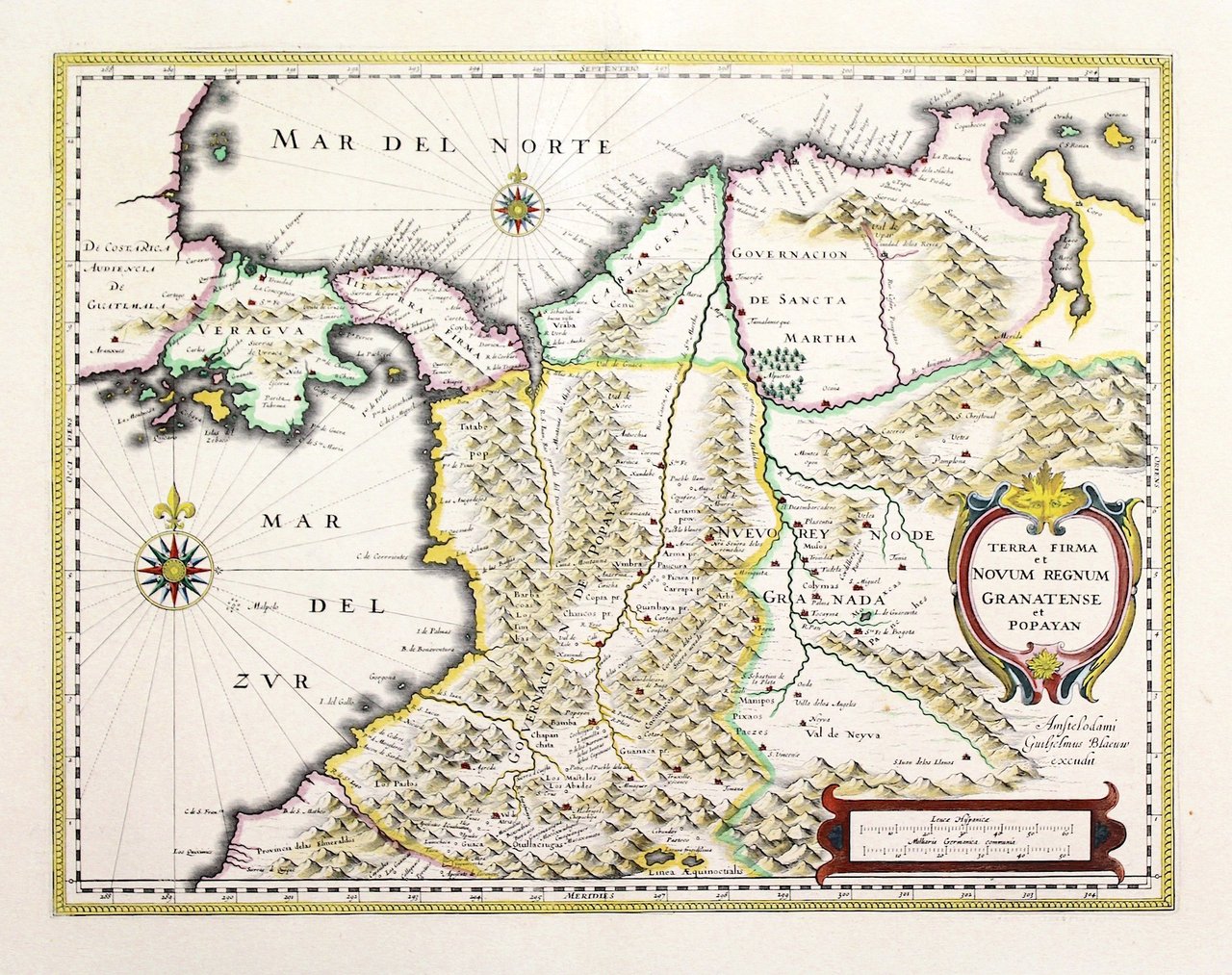 Terra Firma et novum regnum Granatense et Popayan