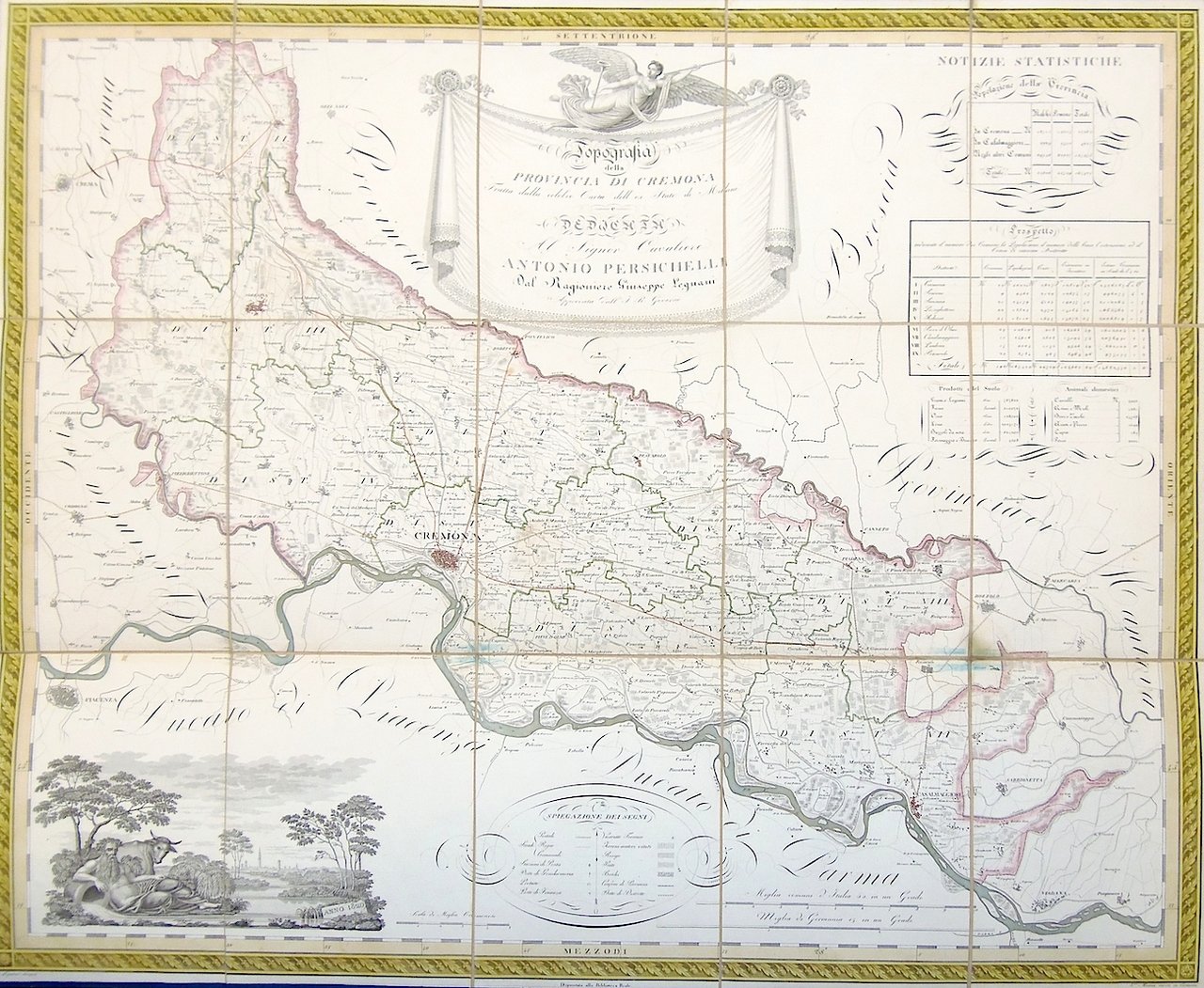 Topografia della provincia di Cremona tratta dalla celebre carta dell'ex …