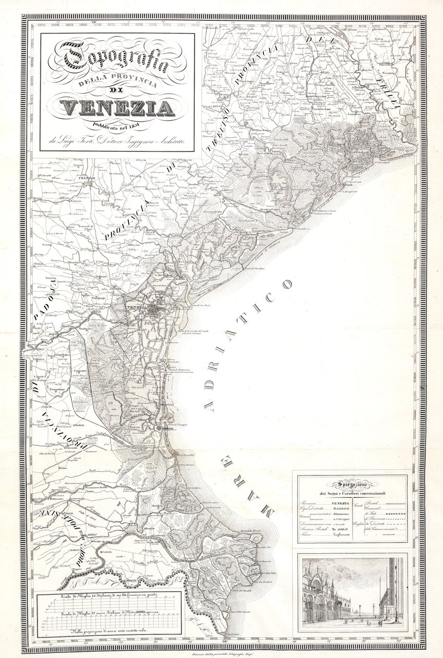 Topografia della provincia di Venezia pubblicata nel 1831 da Luigi …