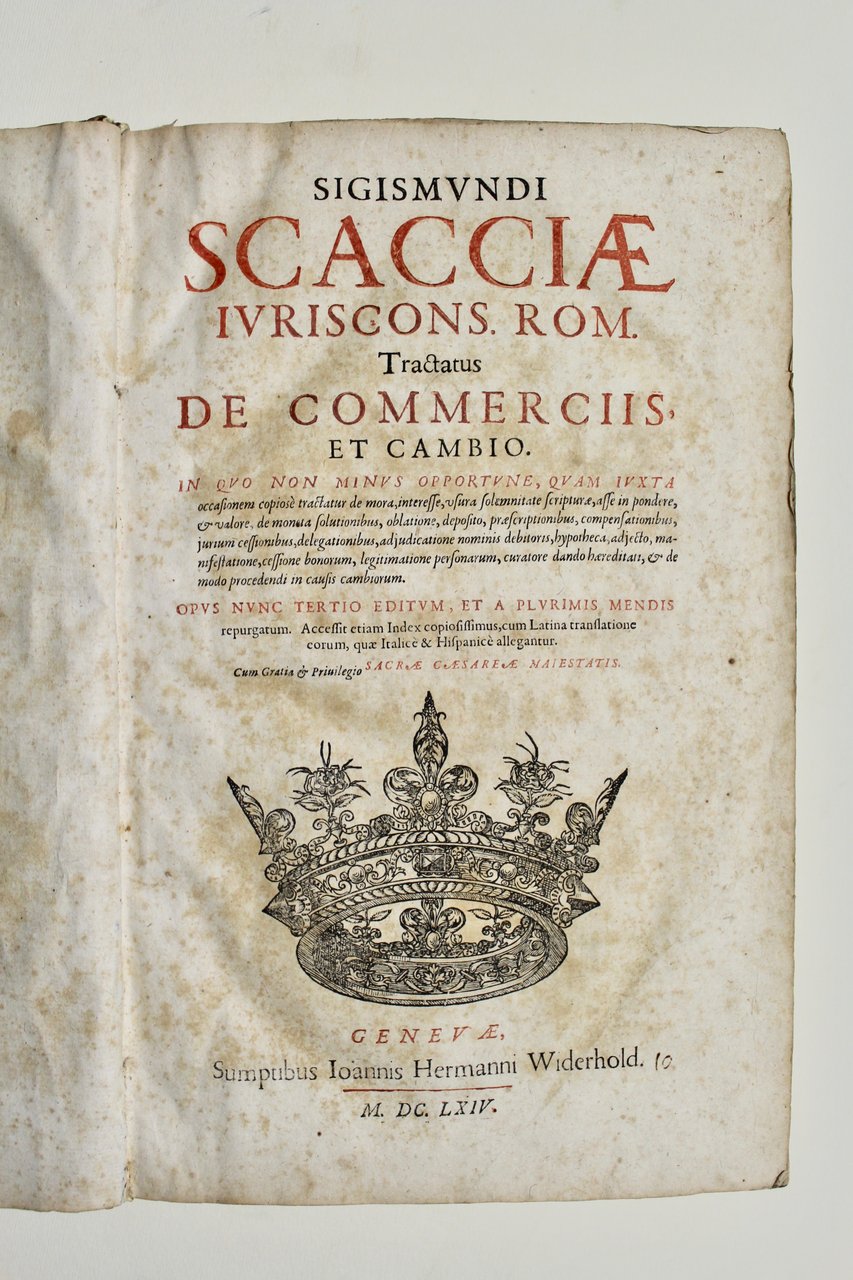 Tractatus de commerciis et cambio in quo non minus opportune, …