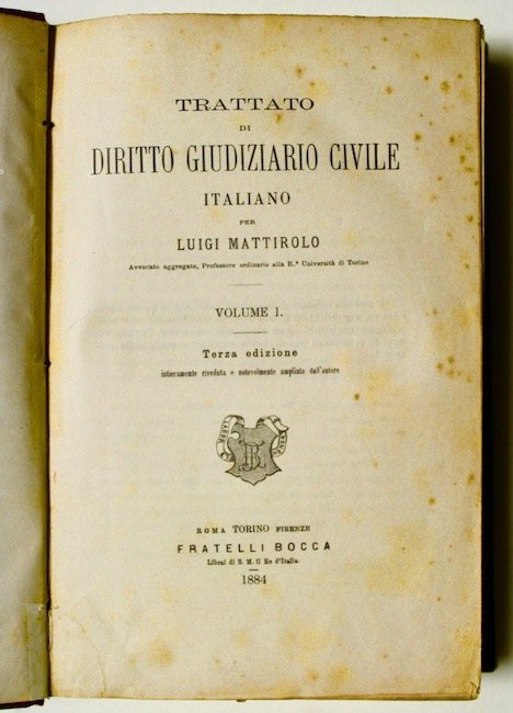 Trattato di diritto giudiziario civile italiano