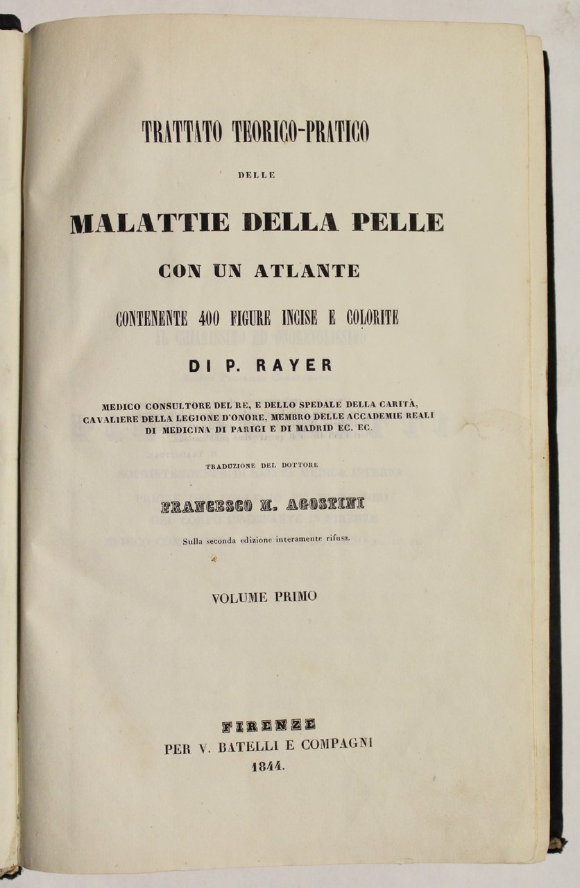 Trattato teorico pratico delle malattie della pelle