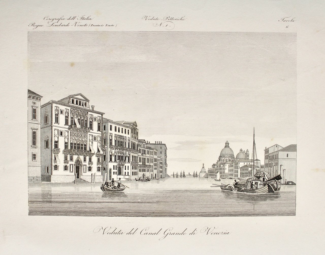 Veduta del Canal grande di Venezia