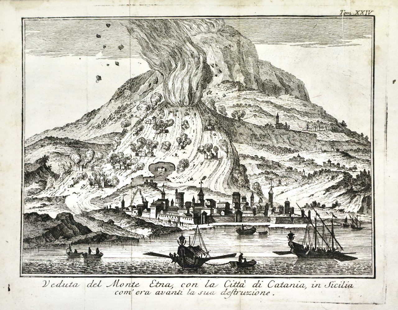 Veduta del Monte Etna, con la Città di Catania, in … | Immagine principale
