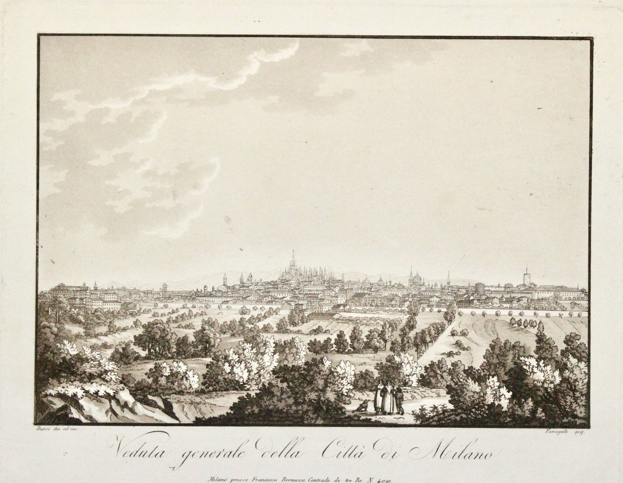 Veduta generale della città di Milano