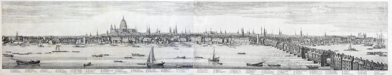 View from St. Paul's Cathedral to London Bridge and London …