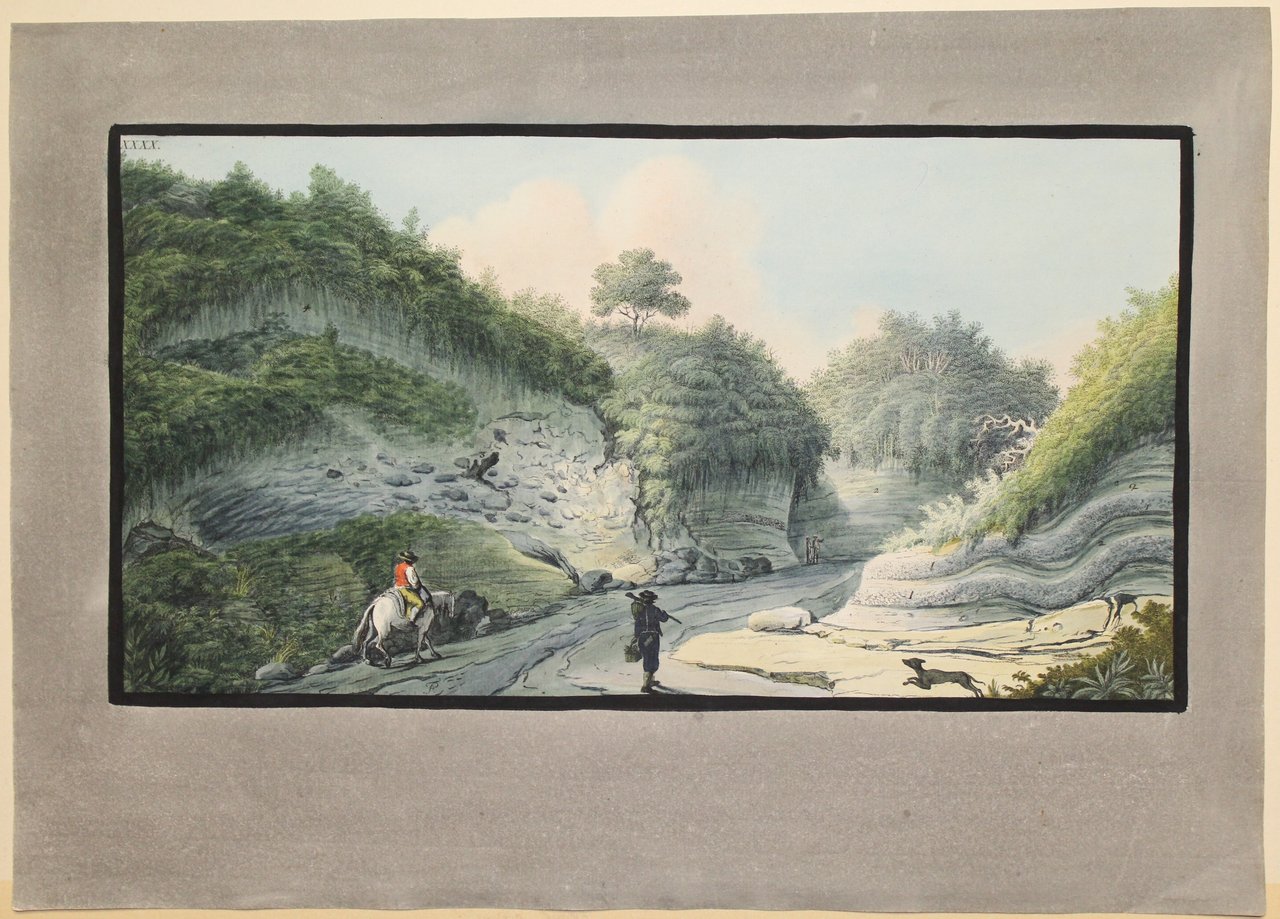 View of a hollow road leading from the Grotto of … | Immagine principale