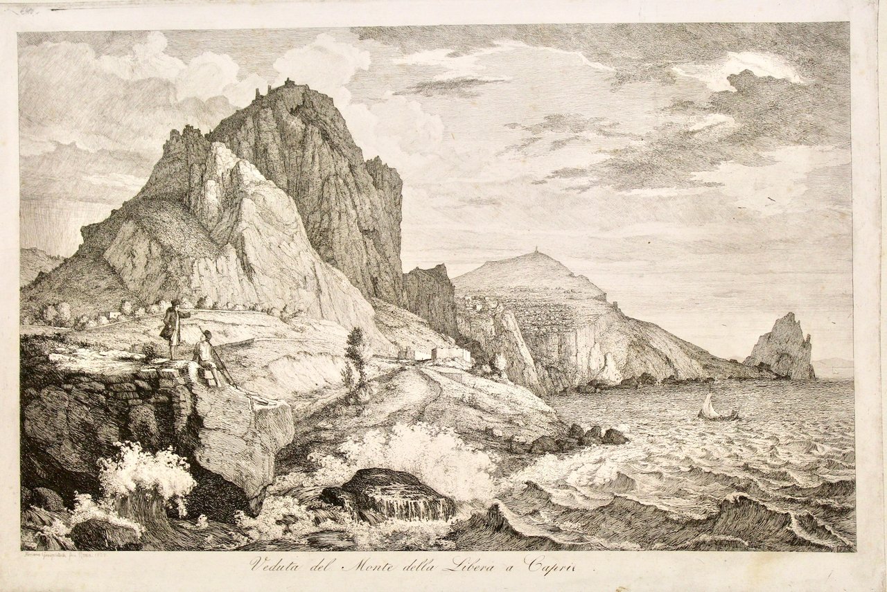 View of the Monte della Libera on Capri