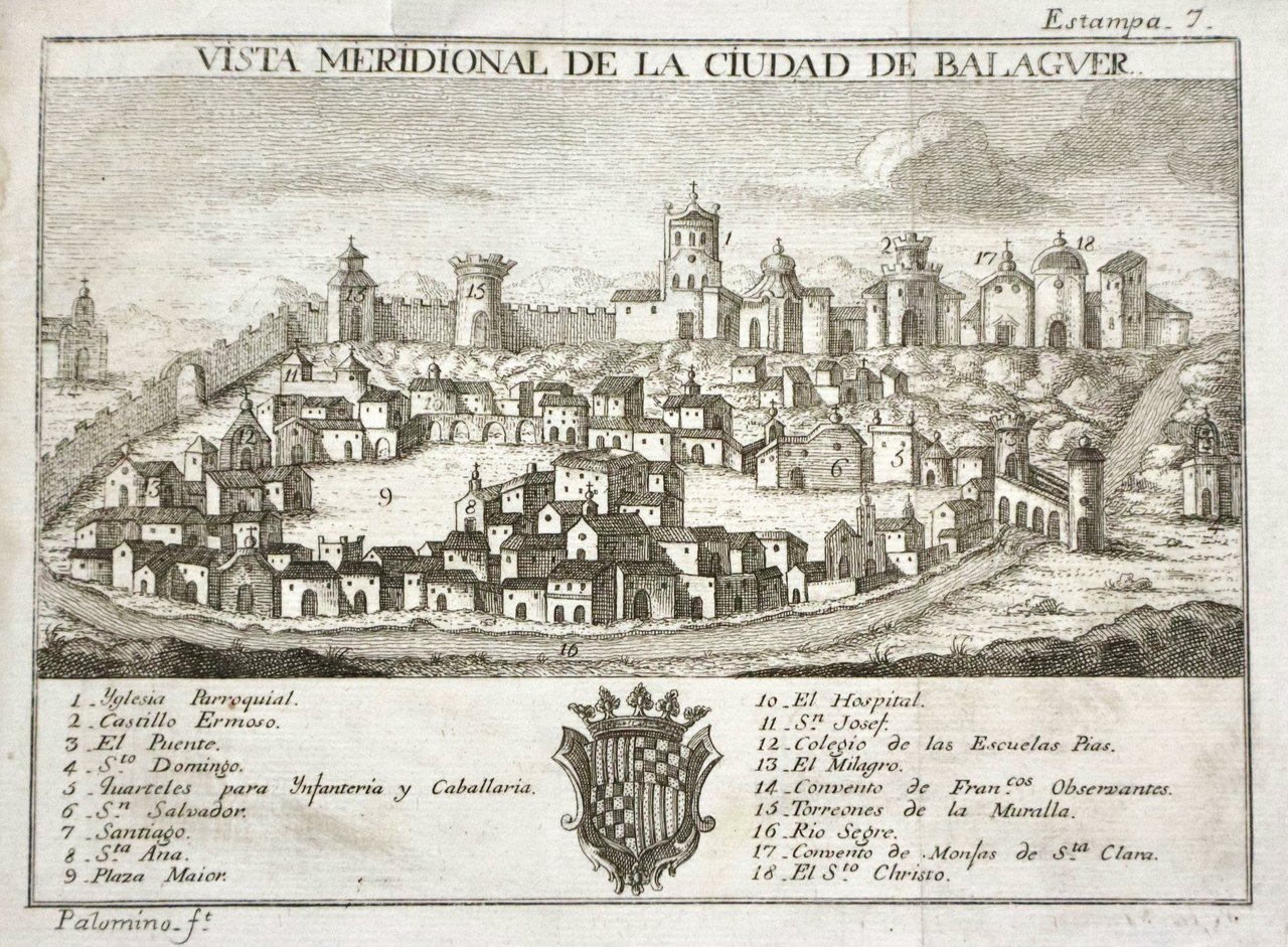 Vista meridional de la Ciudad de Balaguer