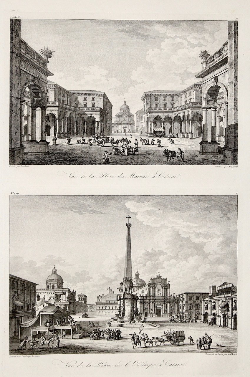 Vue de la Place du Marché à Catane - Vue …