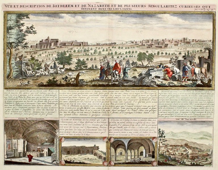 Vue et description de Bethleem et de Nazareth et de …