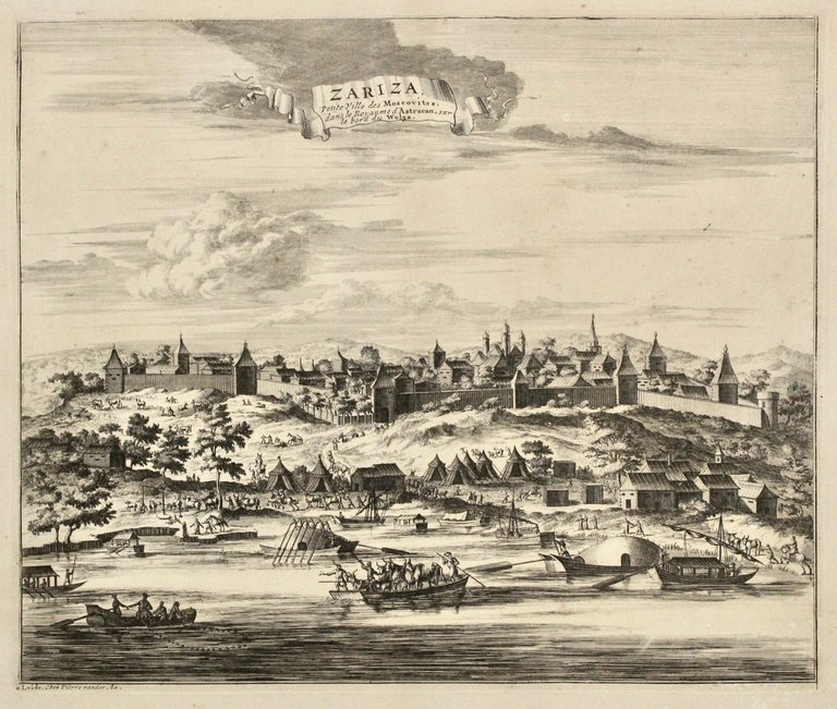 Zariza, petite ville des Moscovites, dans le Royaume d'Astracan, sur … | Immagine Gallery 2