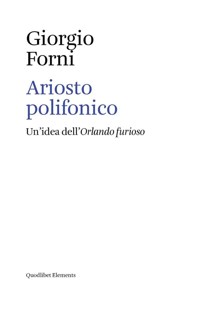 Ariosto polifonico. Un'idea dell'Orlando furioso | Immagine principale