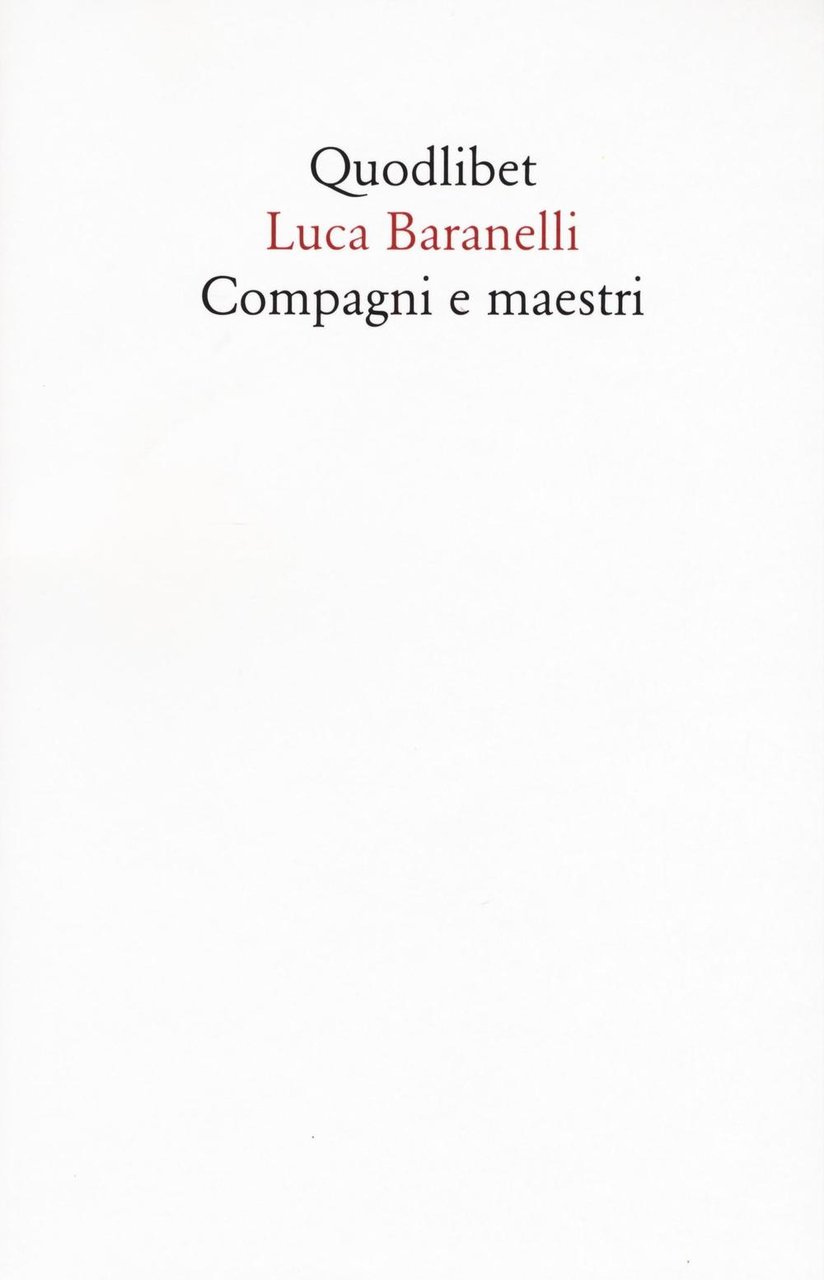 Compagni e maestri