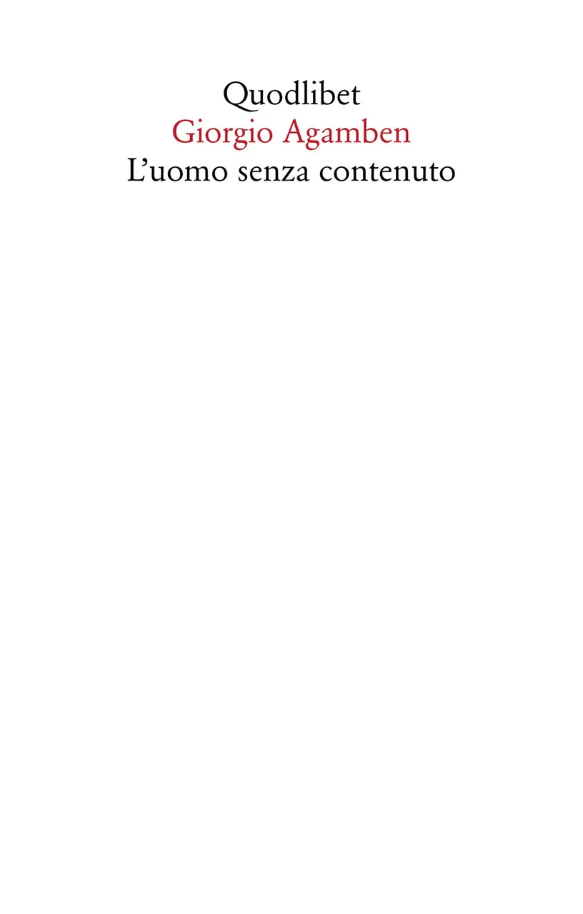 L'uomo senza contenuto | Immagine principale