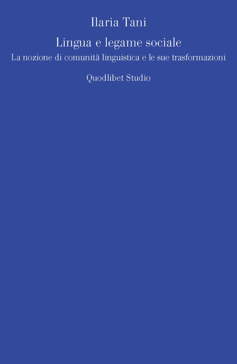 Lingua e legame sociale. La nozione di comunità linguistica e …