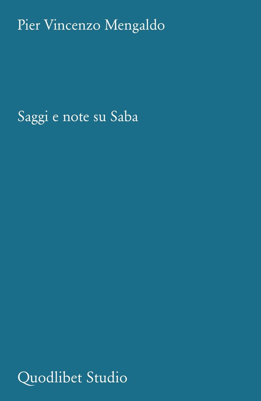 Saggi e note su Saba