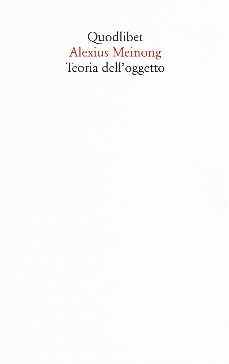 Teoria dell'oggetto