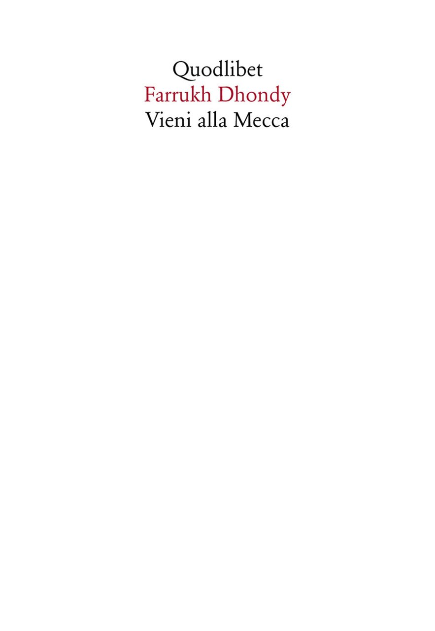 Vieni alla Mecca