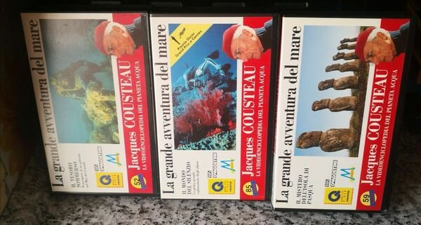 3 vhs - la grande avventura del mare - 1993 …