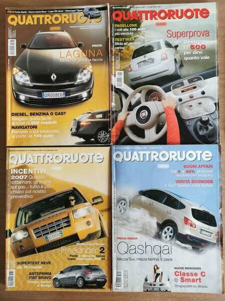 Rivista Quattroruote annata 2007 4 volumi - Editoriale Domus - …