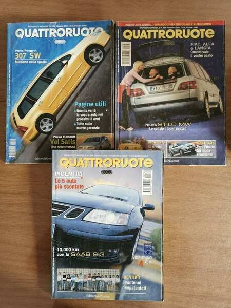 Rivista Quattroruote annata 2002 3 volumi - Editoriale Domus - … | Immagine principale
