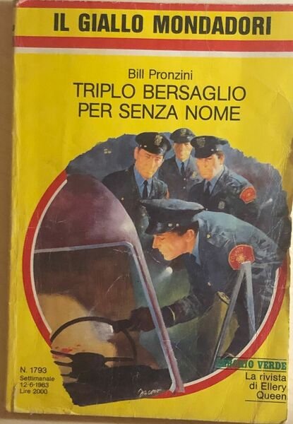 Triplo bersaglio per senza nome di Bill Pronzini, 1983, Mondadori | Immagine principale
