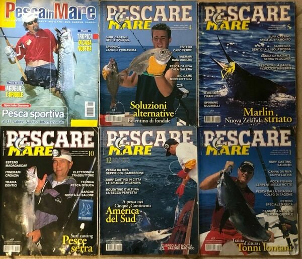 Lotto 6 riviste Pesca in Mare di Aa.vv., Madiere | Immagine principale