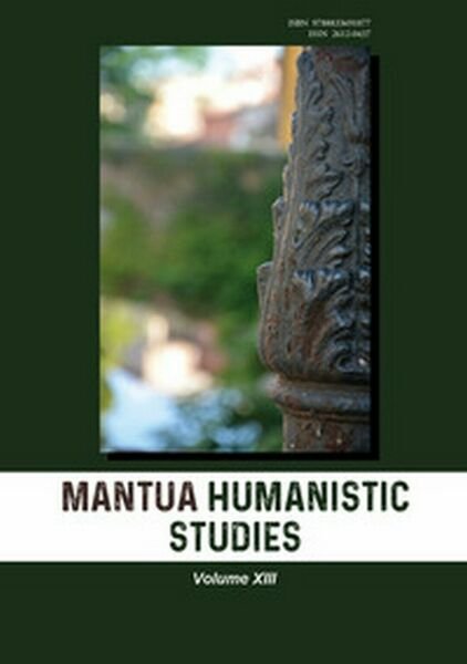 Mantua humanistic studies Vol.13 di G. Pasta, 2019, Universitas Studiorum