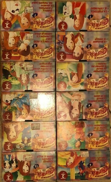 Le avventure di Cenerentola 1-13 VHS di Hobby E Work, 1997, Mondo Tv