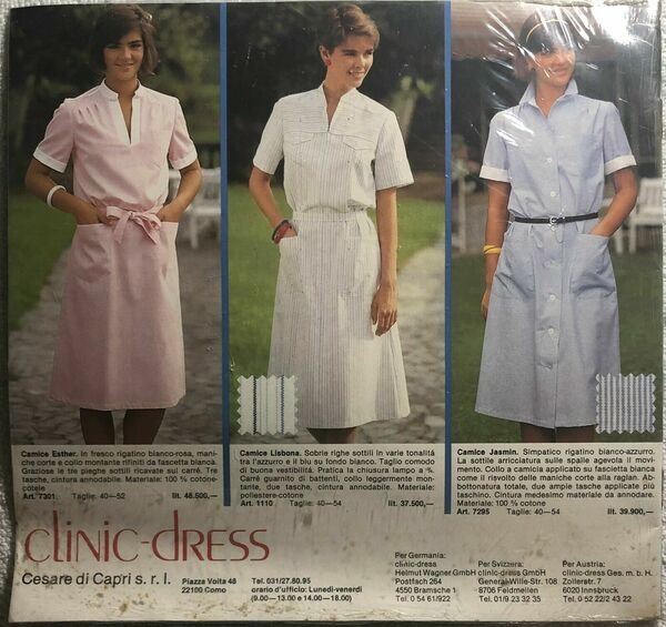 Clinic dress 1°semestre 1984 di Aa.vv., 1984, Cesare Di Capri …