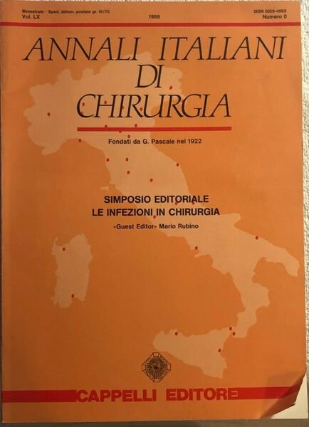 Annali italiani di chirurgia n.0 di G. Pascale, 1988, Cappelli …