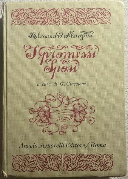 I promessi sposi di Alessandro Manzoni di G. Giacalone, 1985, Angelo Signorell