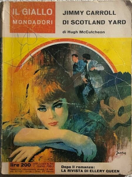 Jimmy Carroll di Scotland Yard di Hugh Mccutcheon, 1965, Mondadori