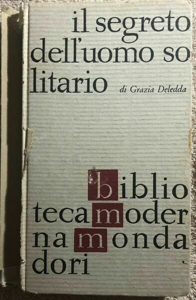 Il segreto dell?uomo solitario di Grazia Deledda, 1964, Mondadori