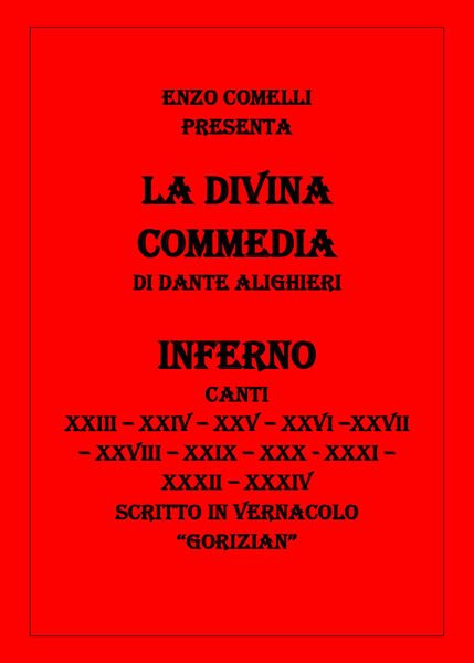 La Divina Commedia III di Enzo Comelli, 2021, Youcanprint