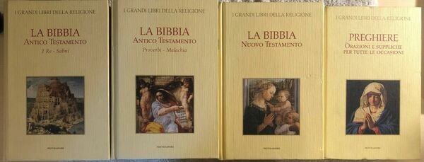 La Bibbia I grandi libri della religione 1-3-4-14 di Aa.vv., 2006, Mondadori
