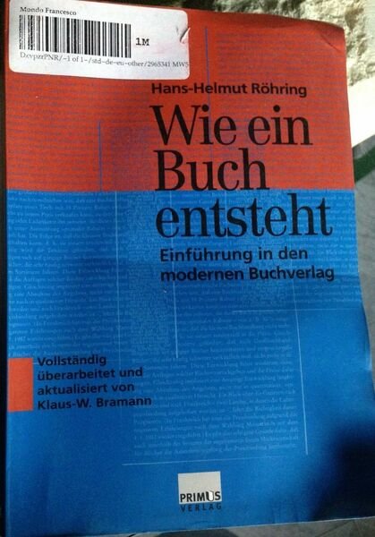Wie ein Buch entsteht - H. H. Rohring - Primus … | Immagine principale