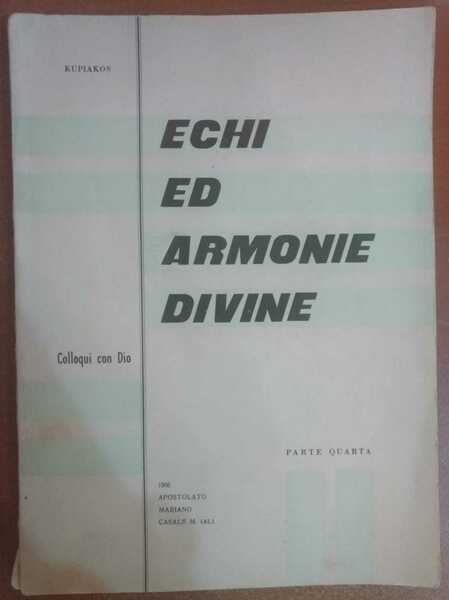 Echi ed armonie divine,colloqui con Dio,parte quarta-Kupiakos,1966 - S | Immagine principale