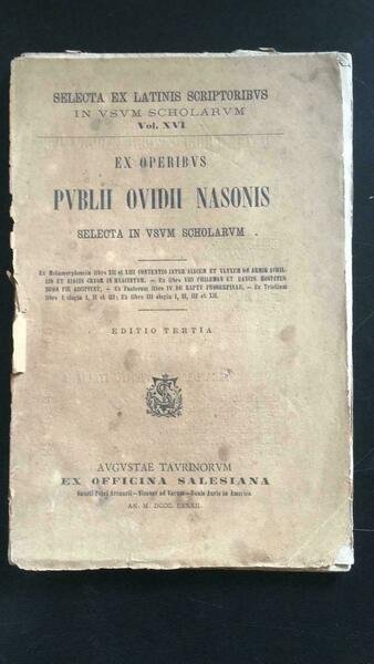 Pvblii ovidii nasonis - Ovidio, 1882, Ex Officina Salesiana - P