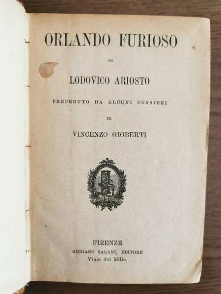 Orlando Furioso - L. Ariosto - Salani - 1913 - AR