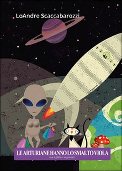 Le arturiane hanno lo smalto viola con i glitter argentati …