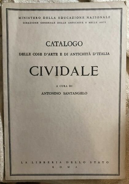 Catalogo delle cose d?arte e di antichità d?Italia - Cividale … | Immagine principale