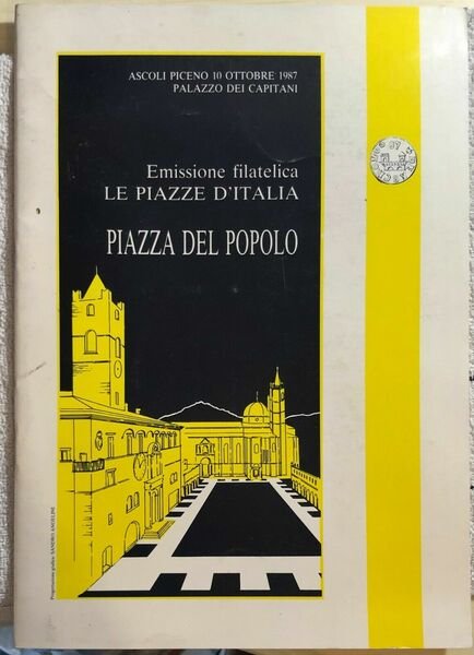 Emissione filatelica Le piazze d?Italia di Aa.vv., 1987, Associazione Filateli