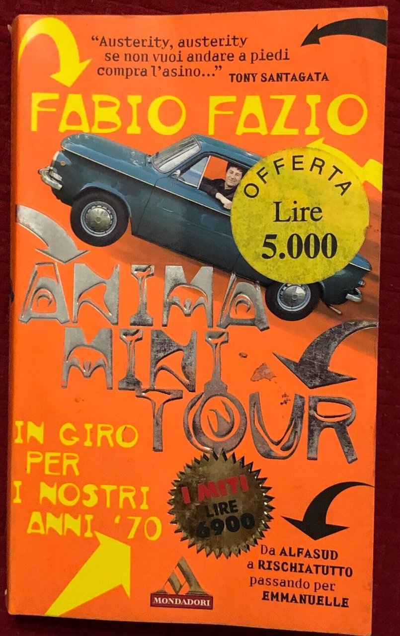 Anima mini tour di Fabio Fazio, 1997, Mondadori | Immagine principale